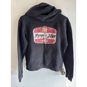 black hoodie features a graphic from the 2008 Studio Ghibli film Ponyo Size M